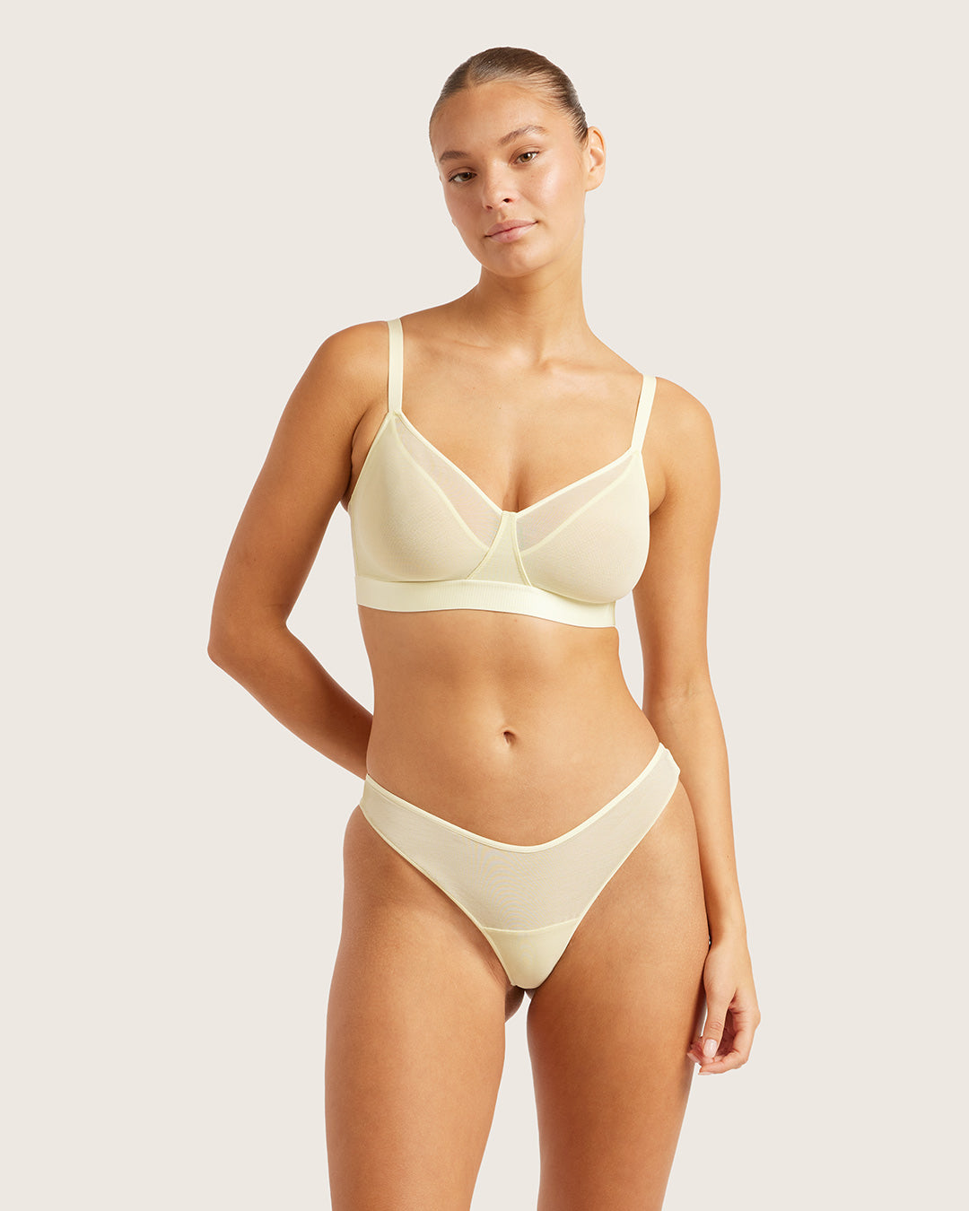 FreeMesh G-String - Lemon