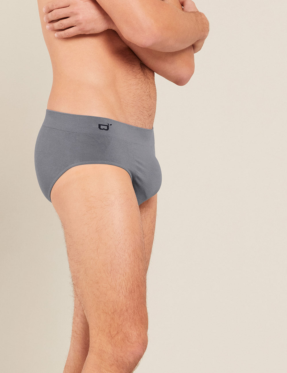 Men's Seamfree Briefs - Charcoal