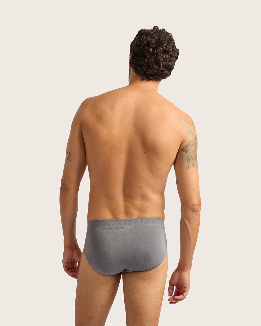Men's Seamfree Briefs - Charcoal