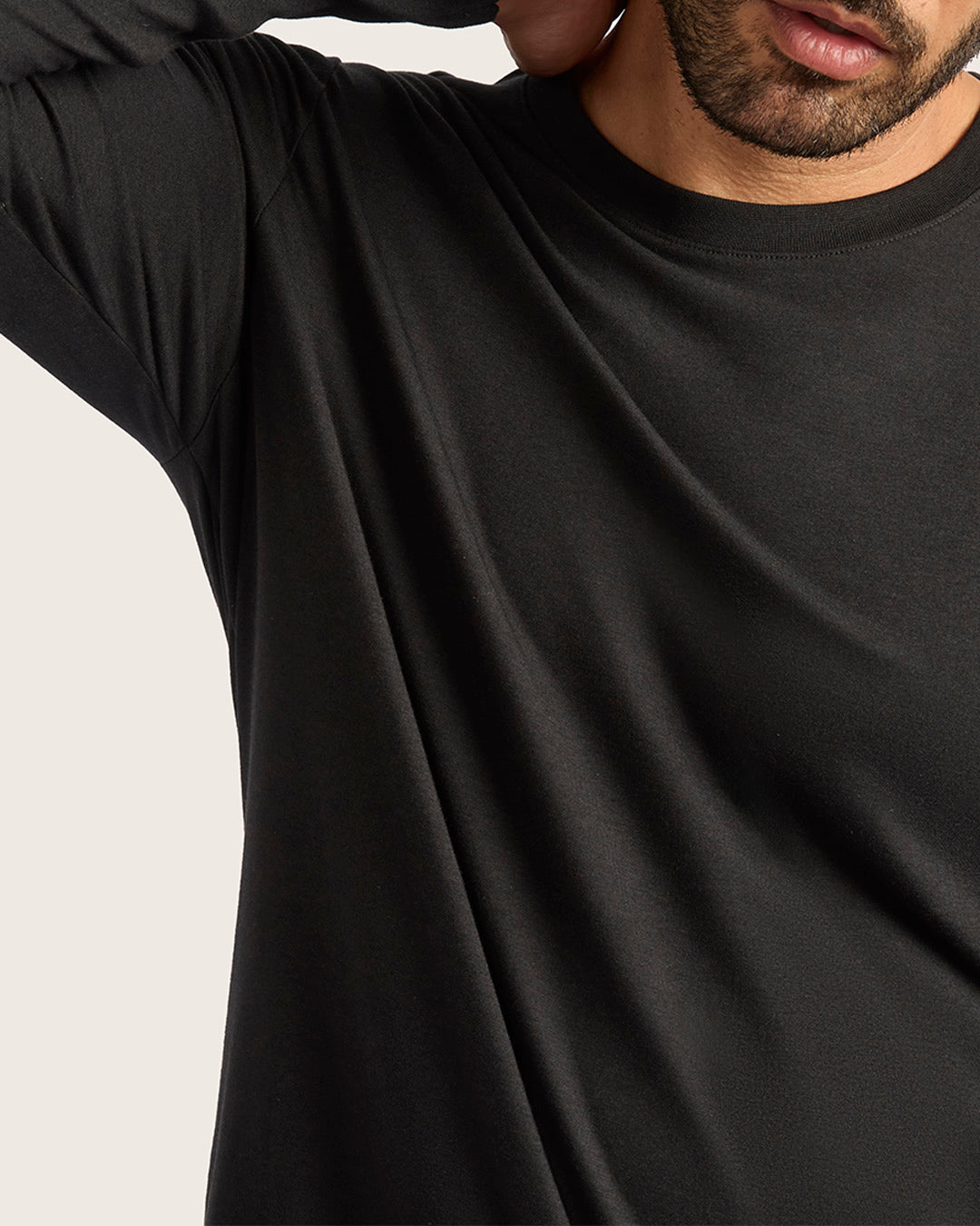 Men's Classic Long Sleeve T-Shirt - Black