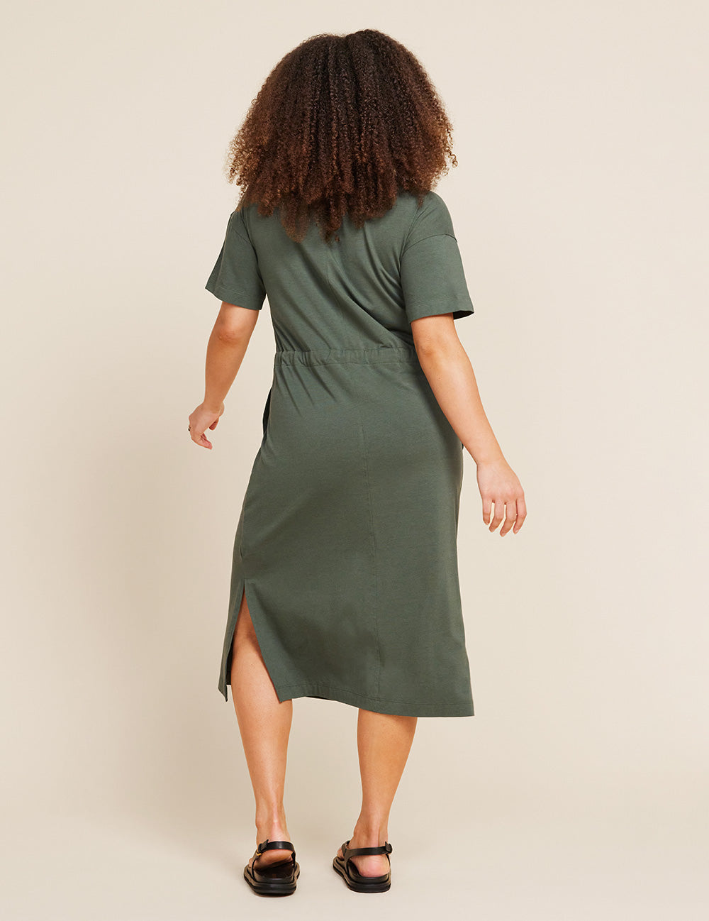 T-Shirt Tie Dress - Moss