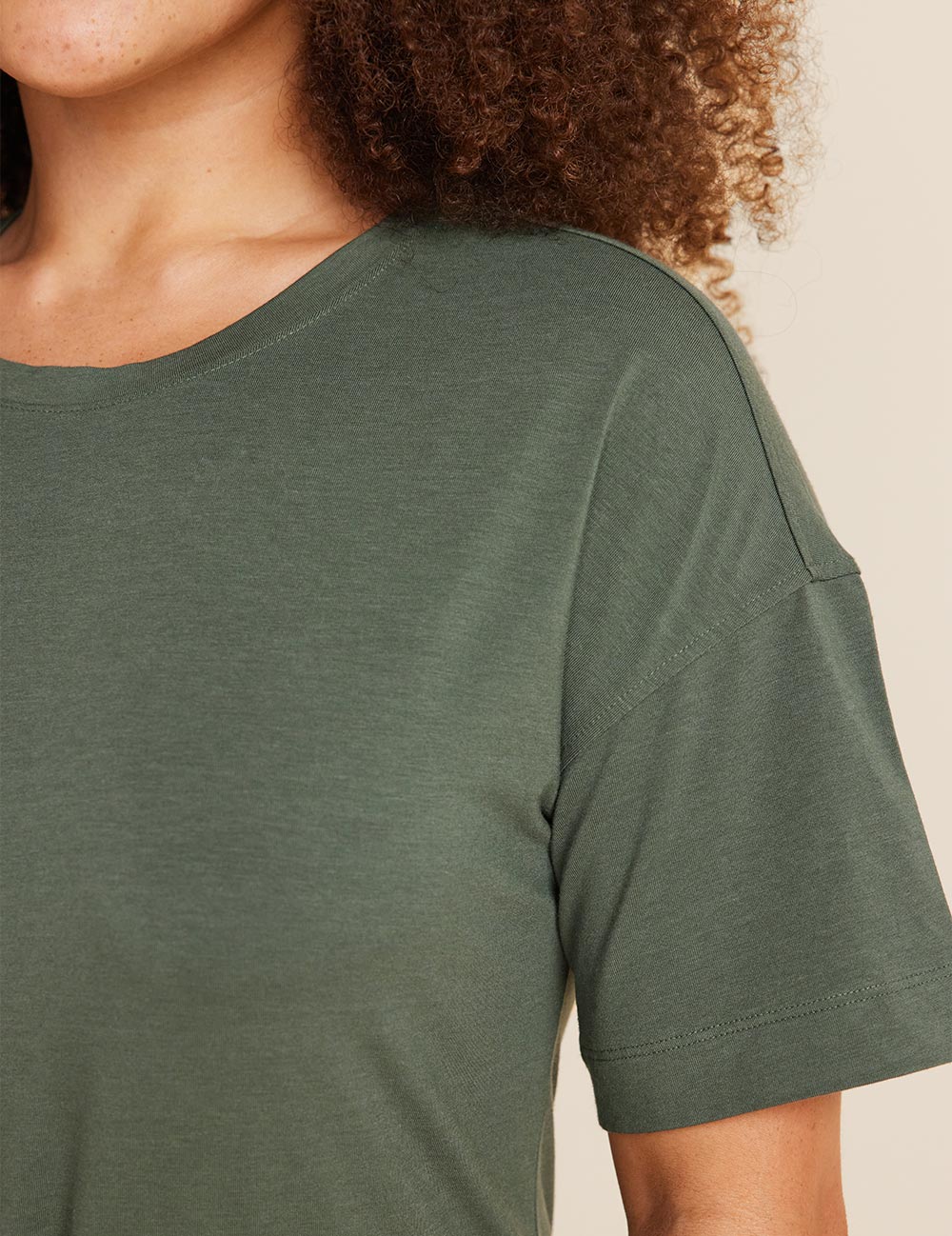 T-Shirt Tie Dress - Moss