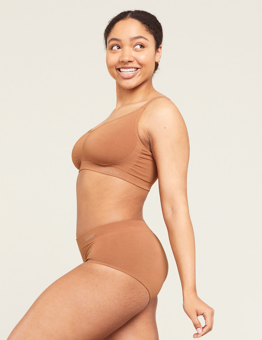 Full Bust Wireless Bra - Dune