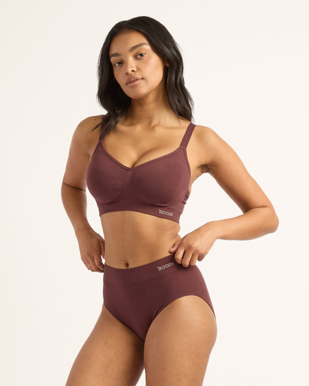 Wireless Full Bust T-Shirt Bra - Mulberry
