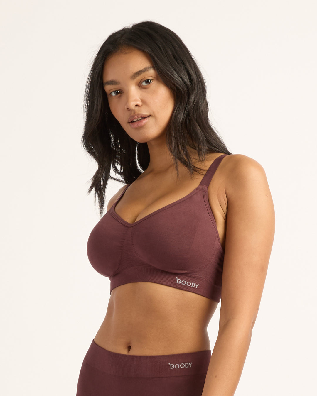 Wireless Full Bust T-Shirt Bra - Mulberry