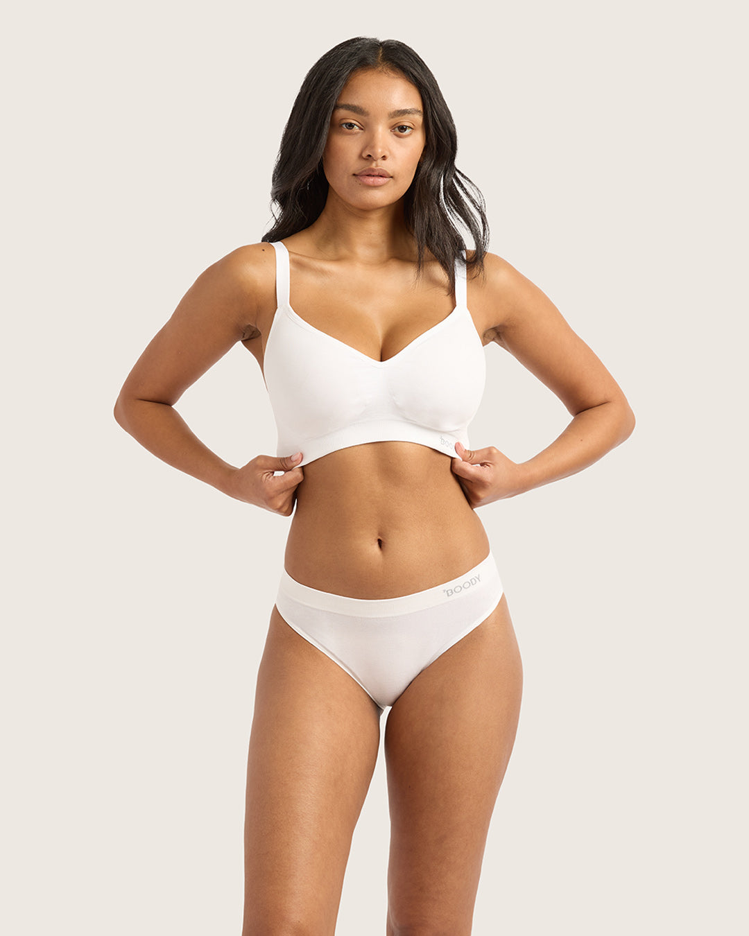 Wireless Full Bust T-Shirt Bra - White