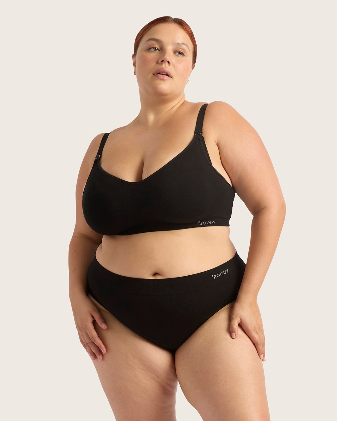 Wireless Maternity Bra - Black