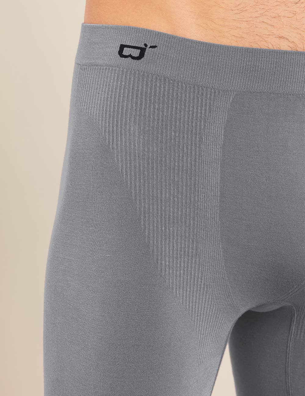 Men's Seamfree Mid-Length Boxer Briefs - Charcoal