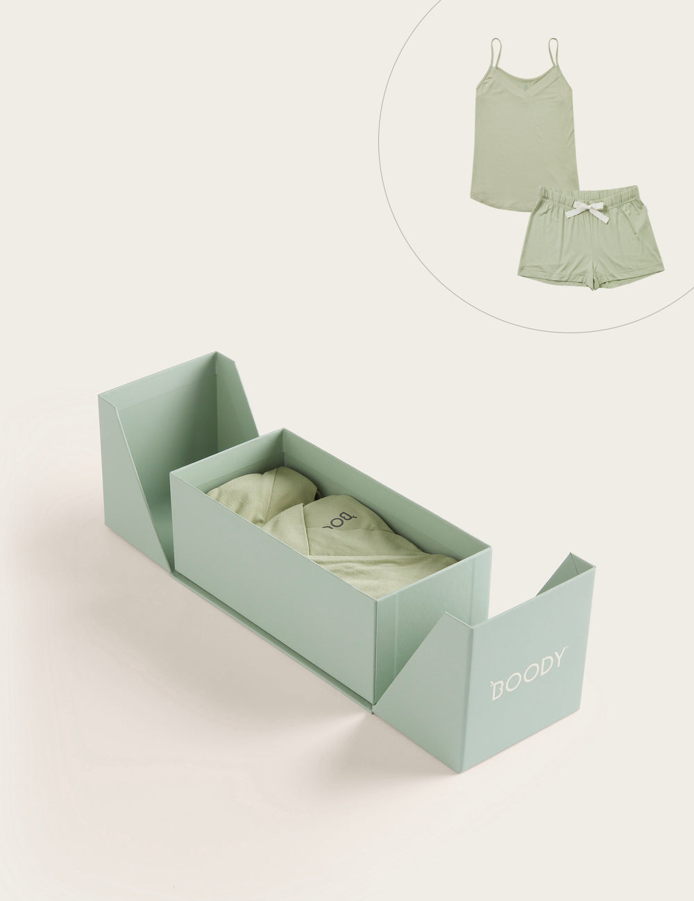 Set Giftbox - Goodnight Sleep Cami & Goodnight Sleep Shorts - Sage