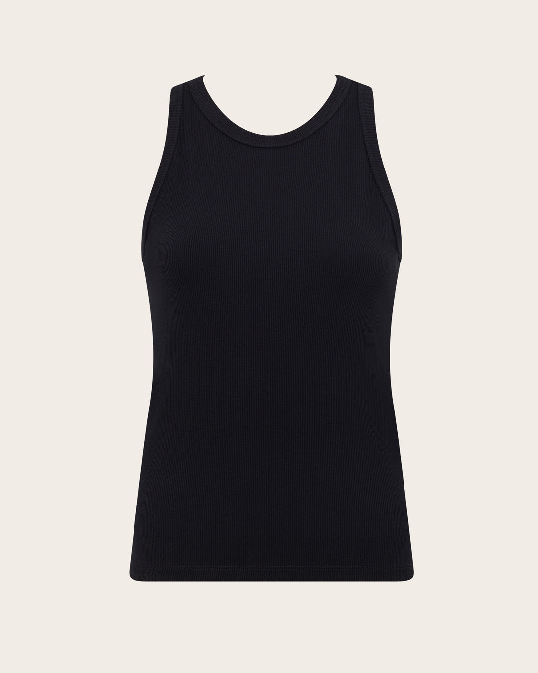 Women's Ribbed Racerback Tank - Black