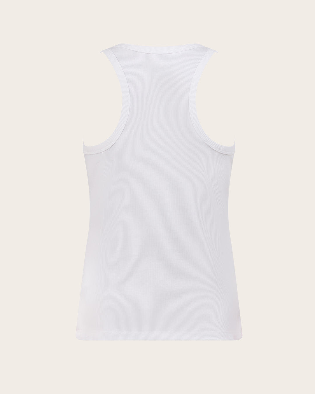 Women's Ribbed Racerback Tank - White