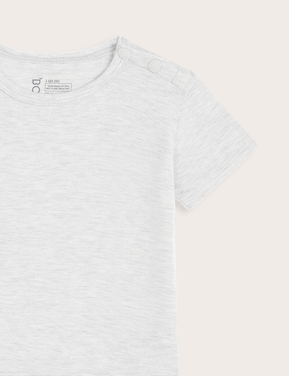 Baby Short Sleeve T-Shirt - Heather Grey