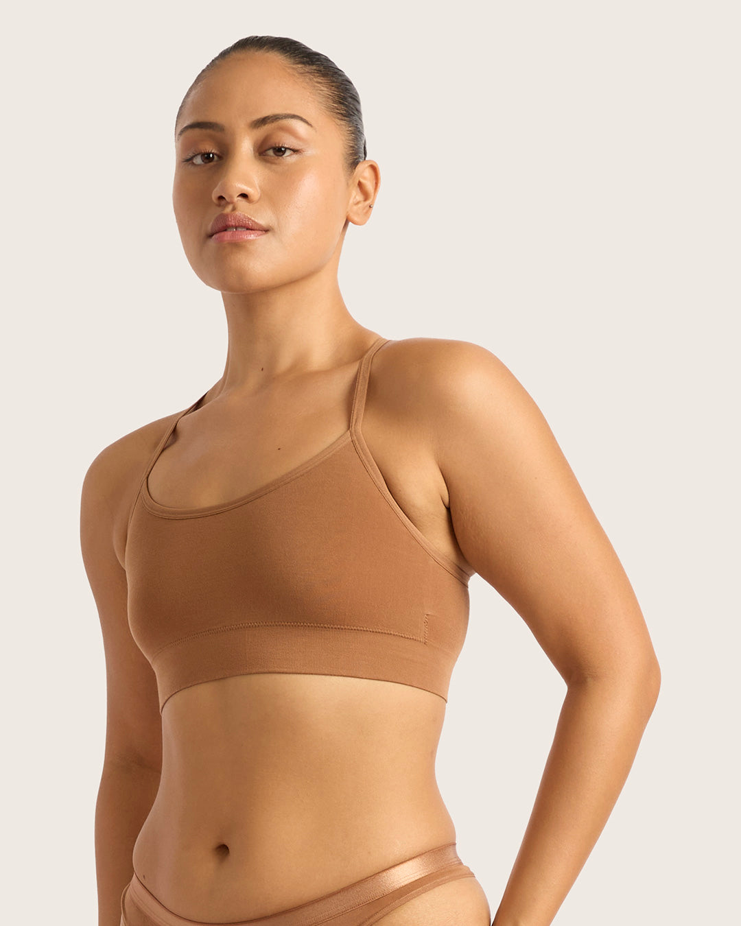 LYOLYTE Racerback Bralette - Maple