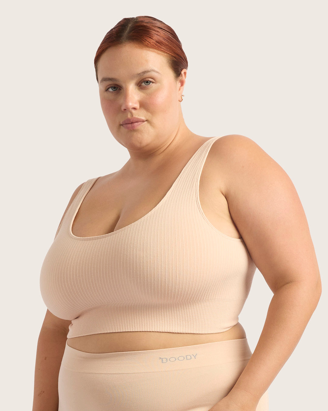 Ribbed Seamfree Crop - Shell