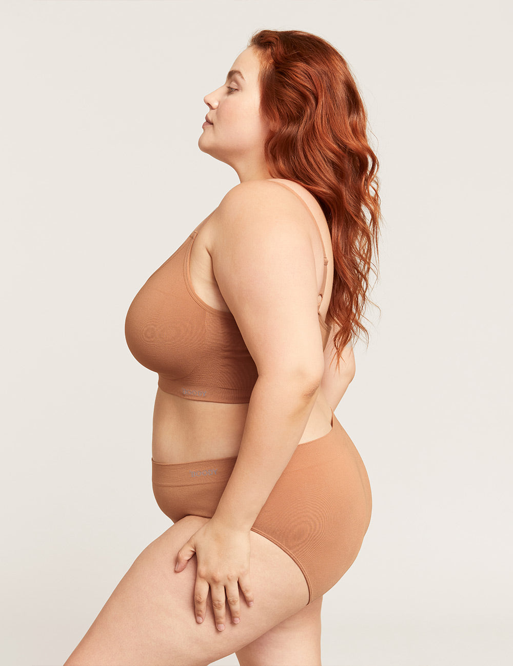 Full Bust Wireless Bra - Dune