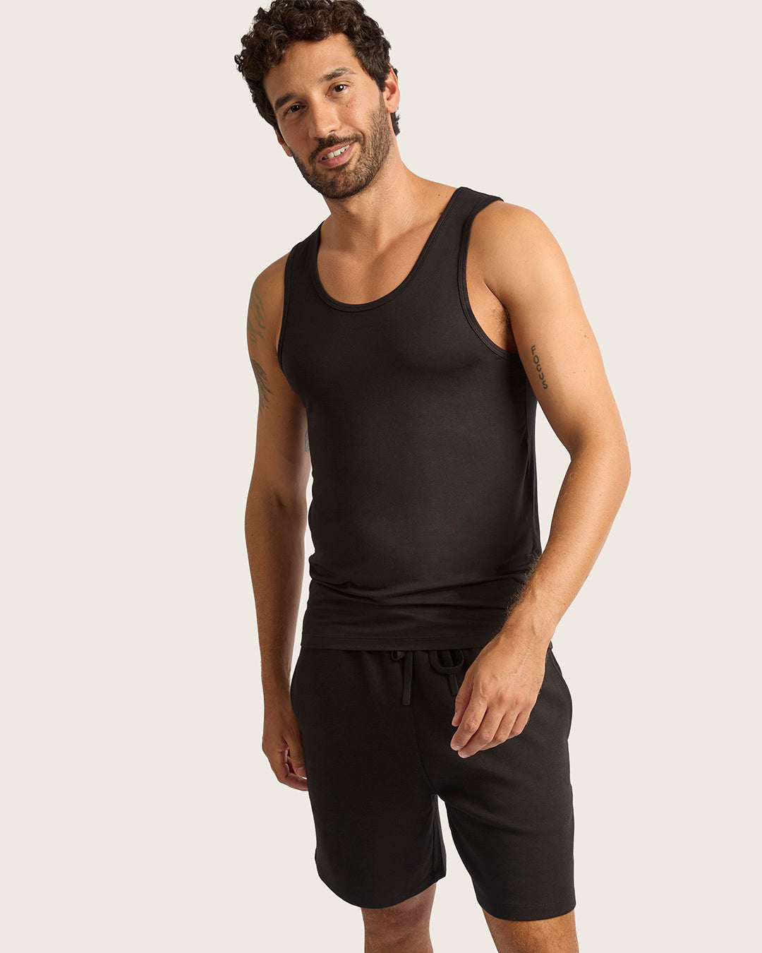 Men's Base Layer Tank Top - Black