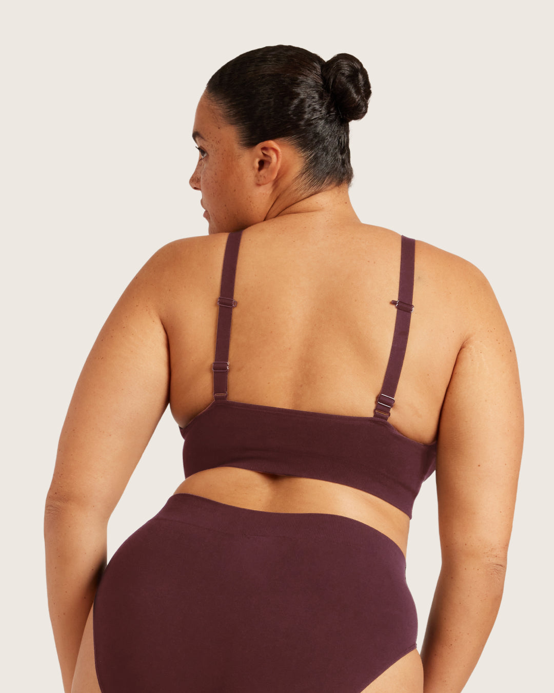 Wireless T-Shirt Bra - Mulberry