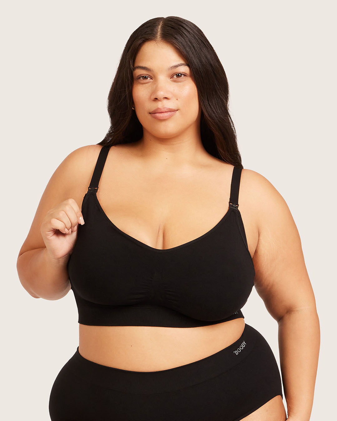 Wireless Maternity Bra - Black