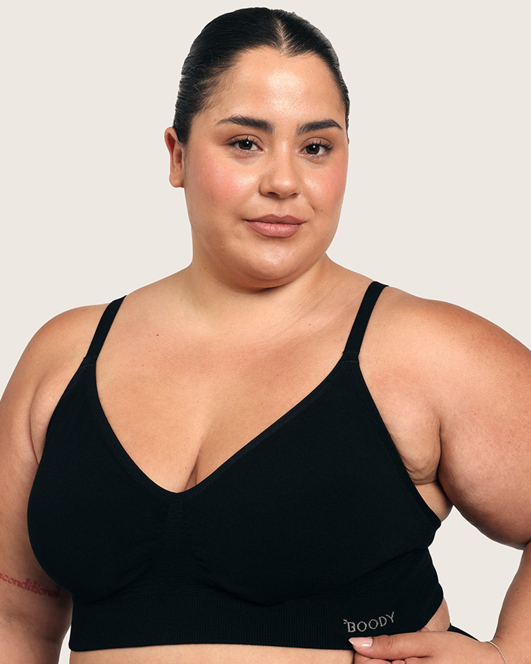 Wireless T-Shirt Bra - Black