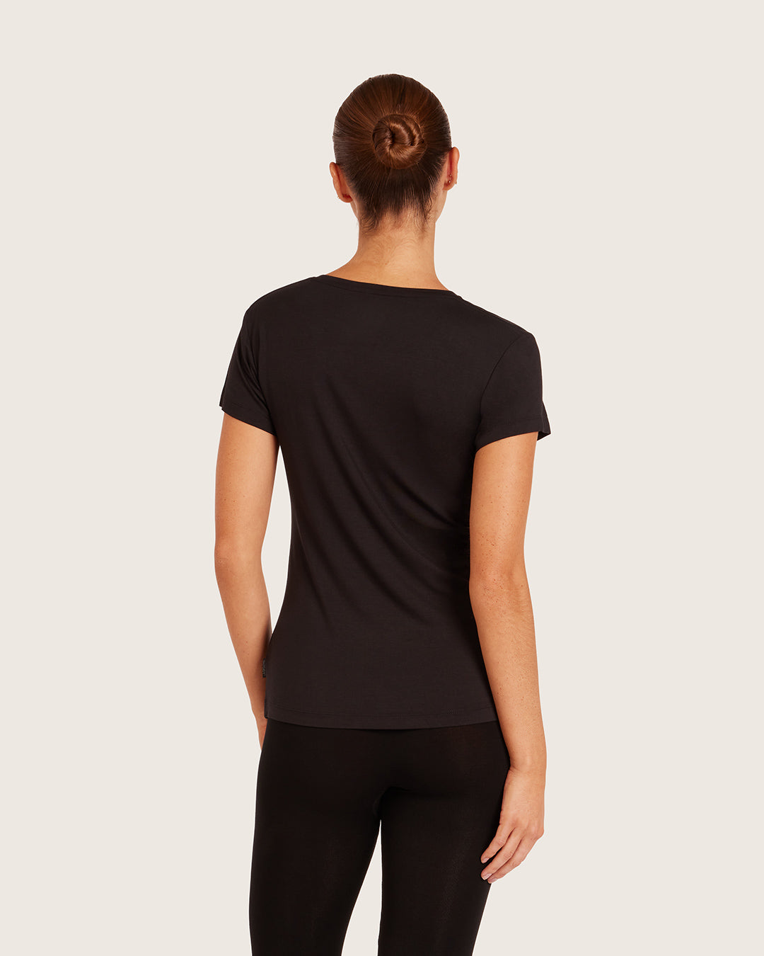 Women's Base Layer Crew Neck T-Shirt - Black