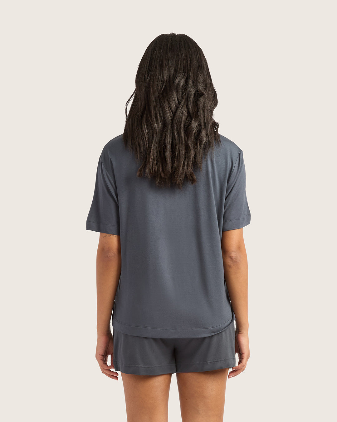 Goodnight Short Sleeve Sleep Shirt - Storm