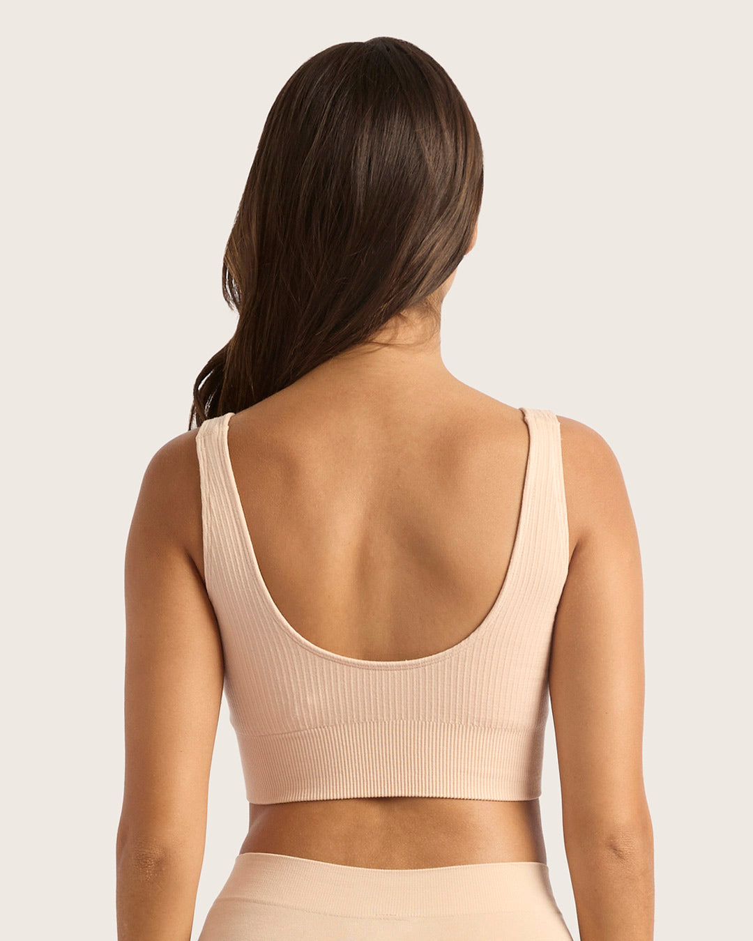 Ribbed Seamfree Crop - Shell