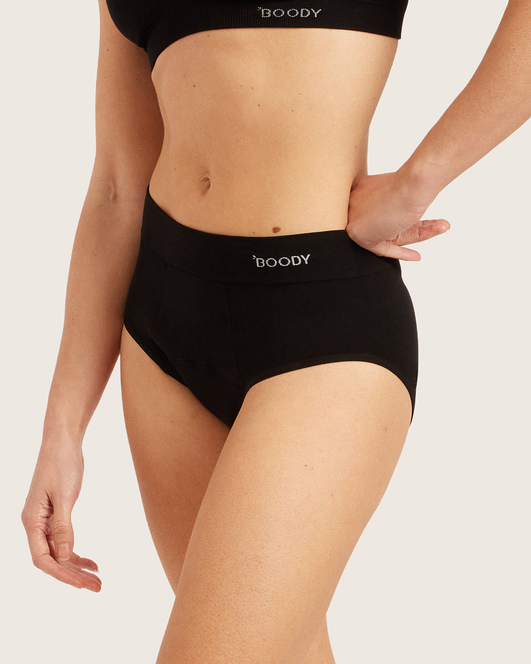 Period & Leak Proof - Full Briefs - Overnight - Black