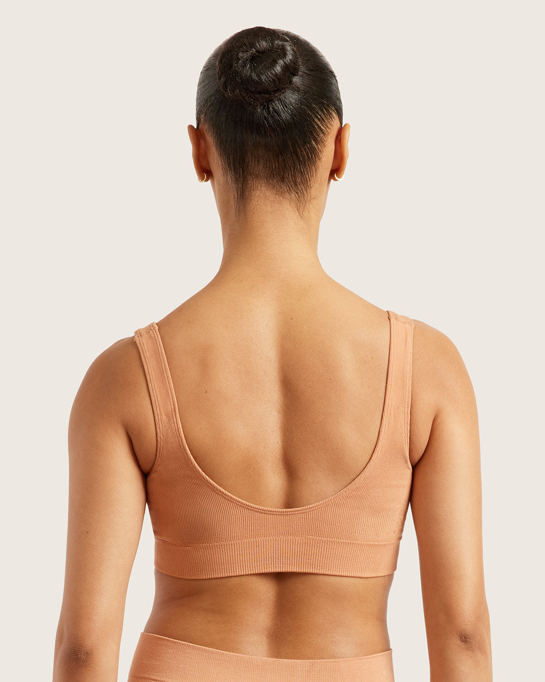 Seamfree Padded Crop Bra - Dune