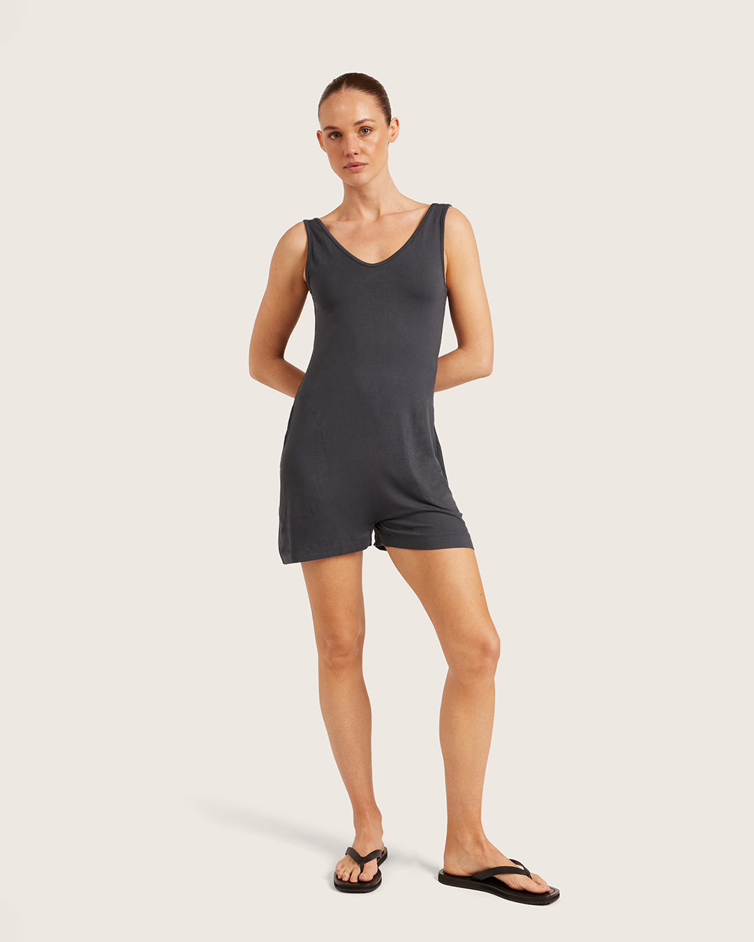 Short Romper - Storm