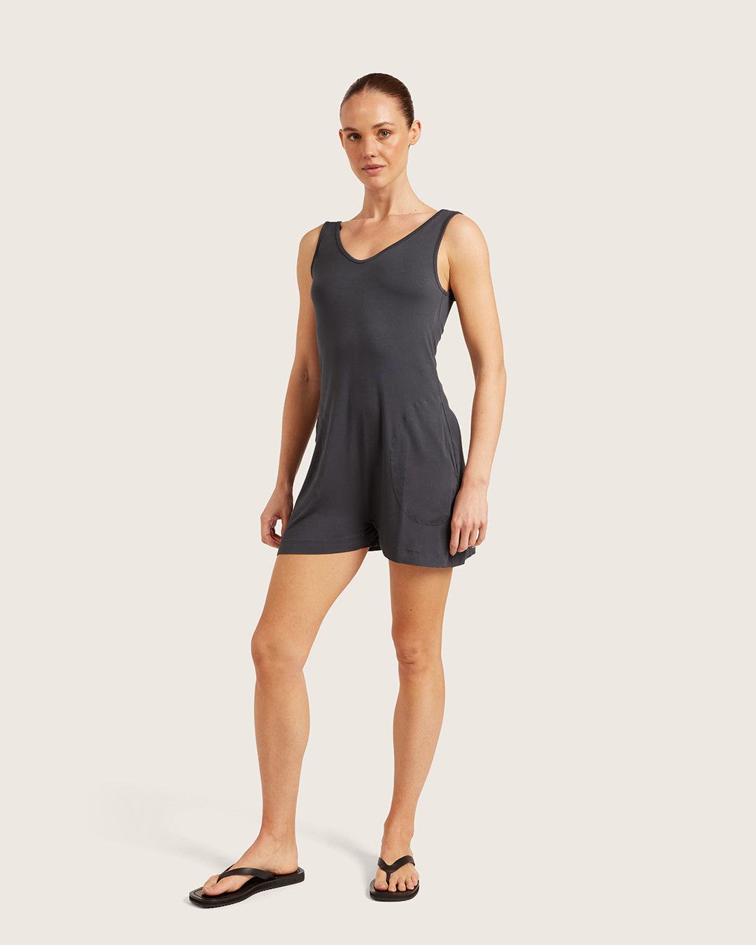 Short Romper - Storm