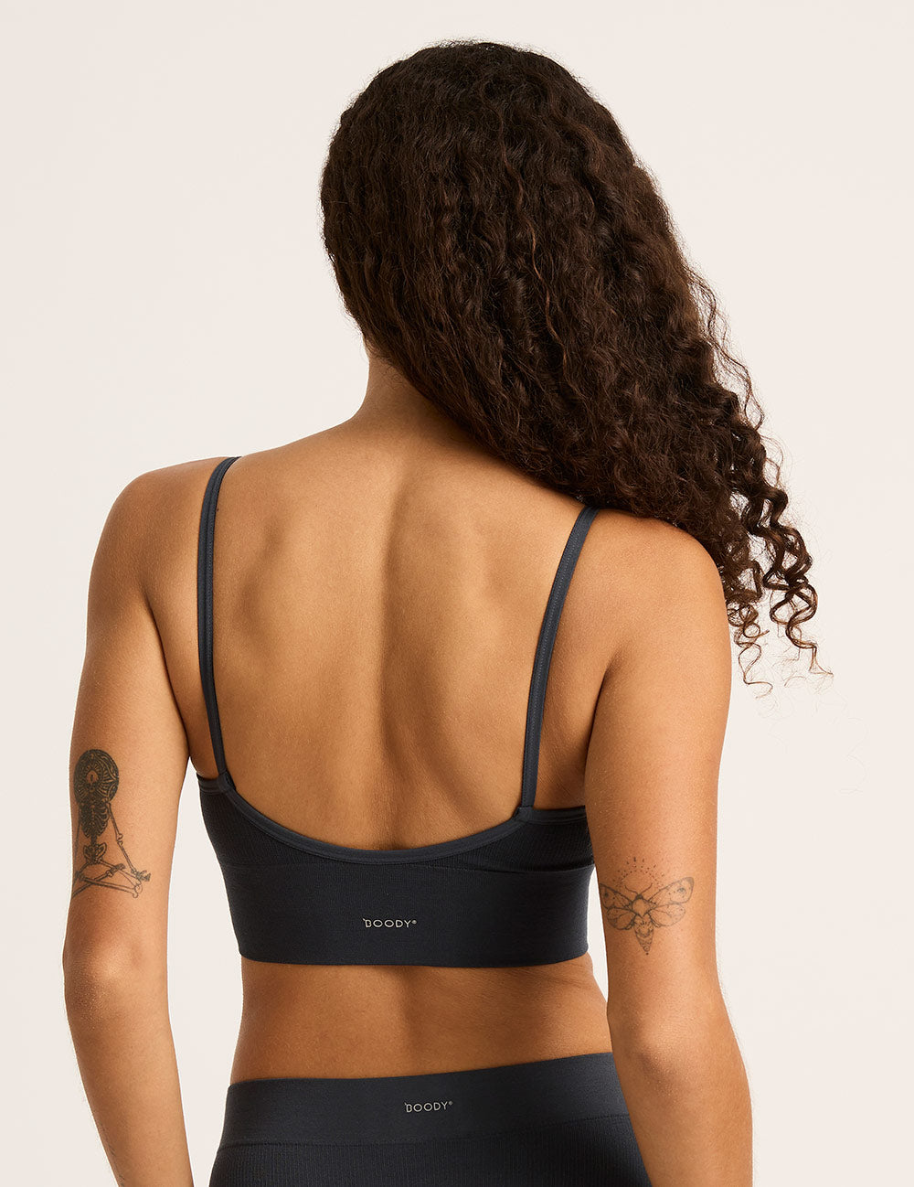 LYOLYTE Ribbed Low Back Bralette - Storm