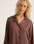 Vegan Silk Long Sleeve Shirt - Garnet