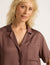 Vegan Silk Short Sleeve Shirt - Garnet