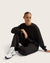 Bamboo CloudKnit Women's Straight Leg Sweat Pants - Black