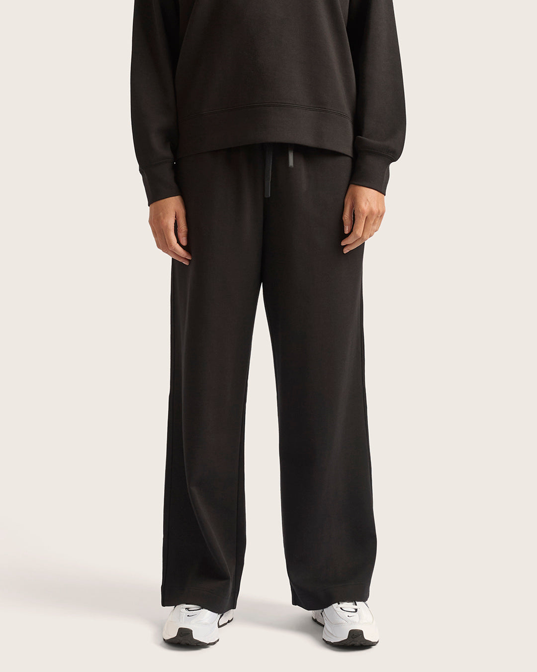 Bamboo CloudKnit Women's Straight Leg Sweat Pants - Black