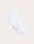 Cushioned Quarter Crew Socks - White