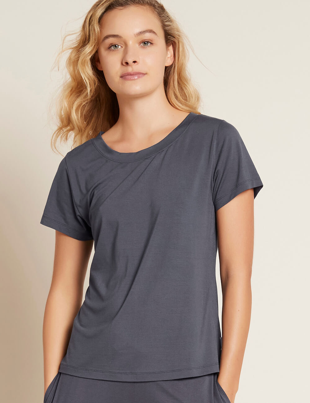 Women's Goodnight Sleep Tee | Storm | Bamboo Sleepwear – Boody New Zealand