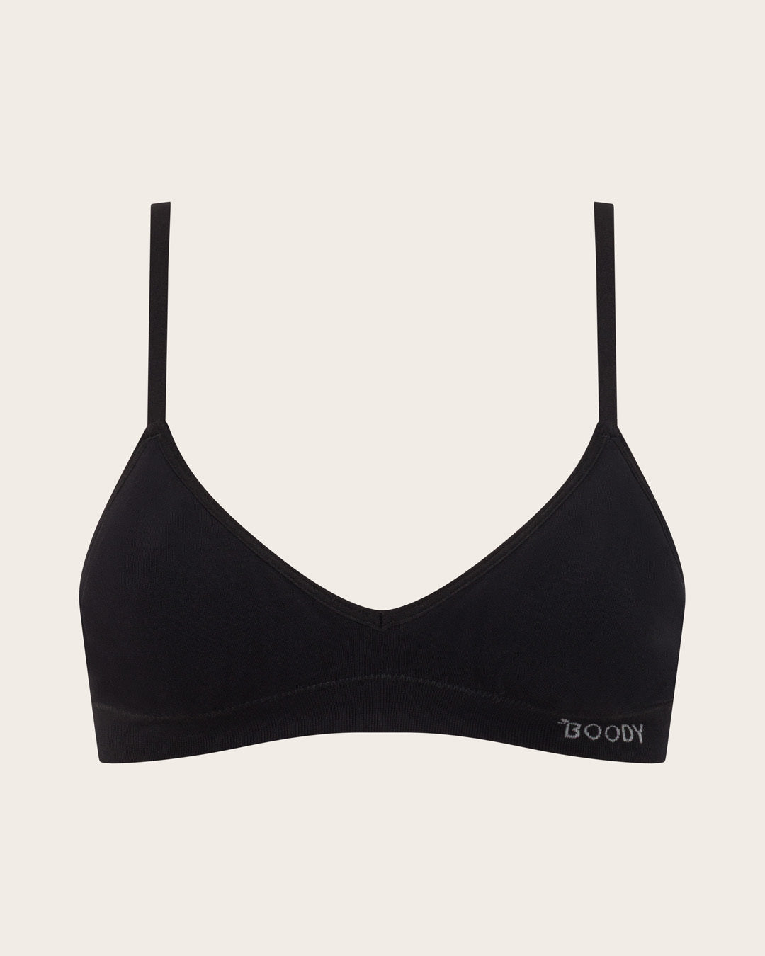 Wireless T-Shirt Bralette - Black