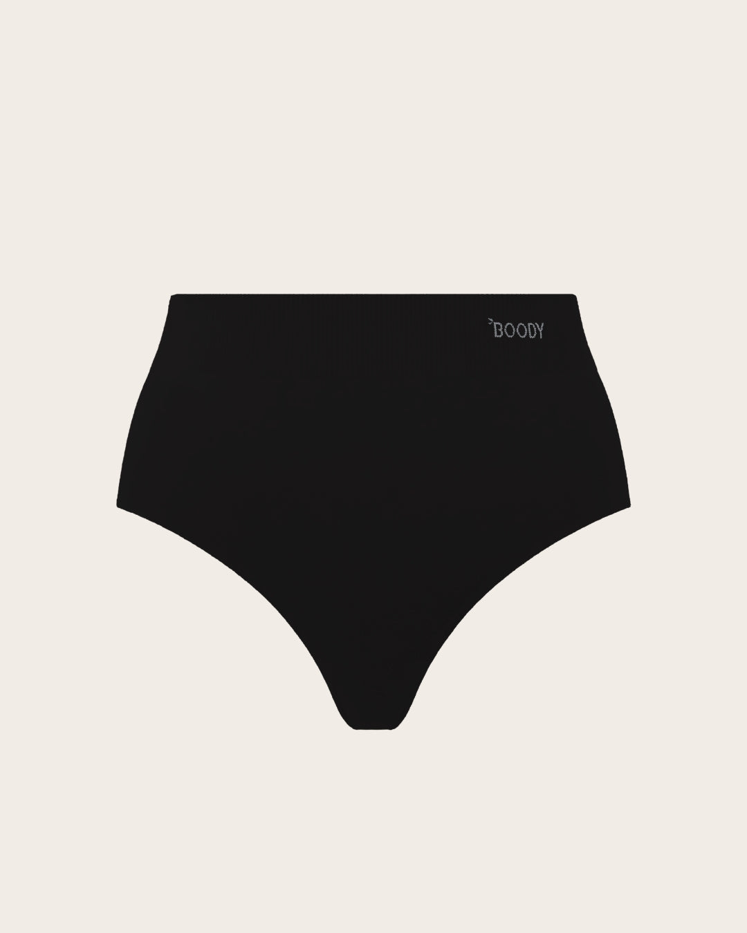 High Waist G-String - Black