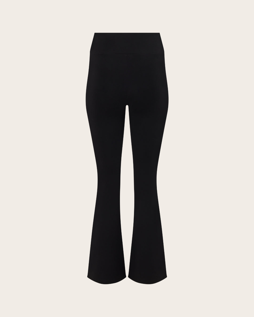 High Waist Flare Pants - Regular  - Black