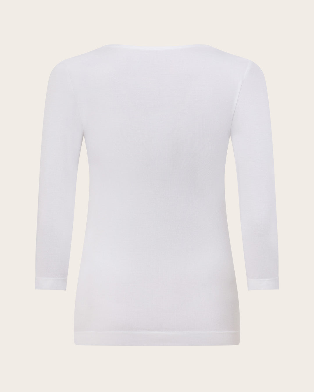 Base Layer 3/4 Sleeve Top - White