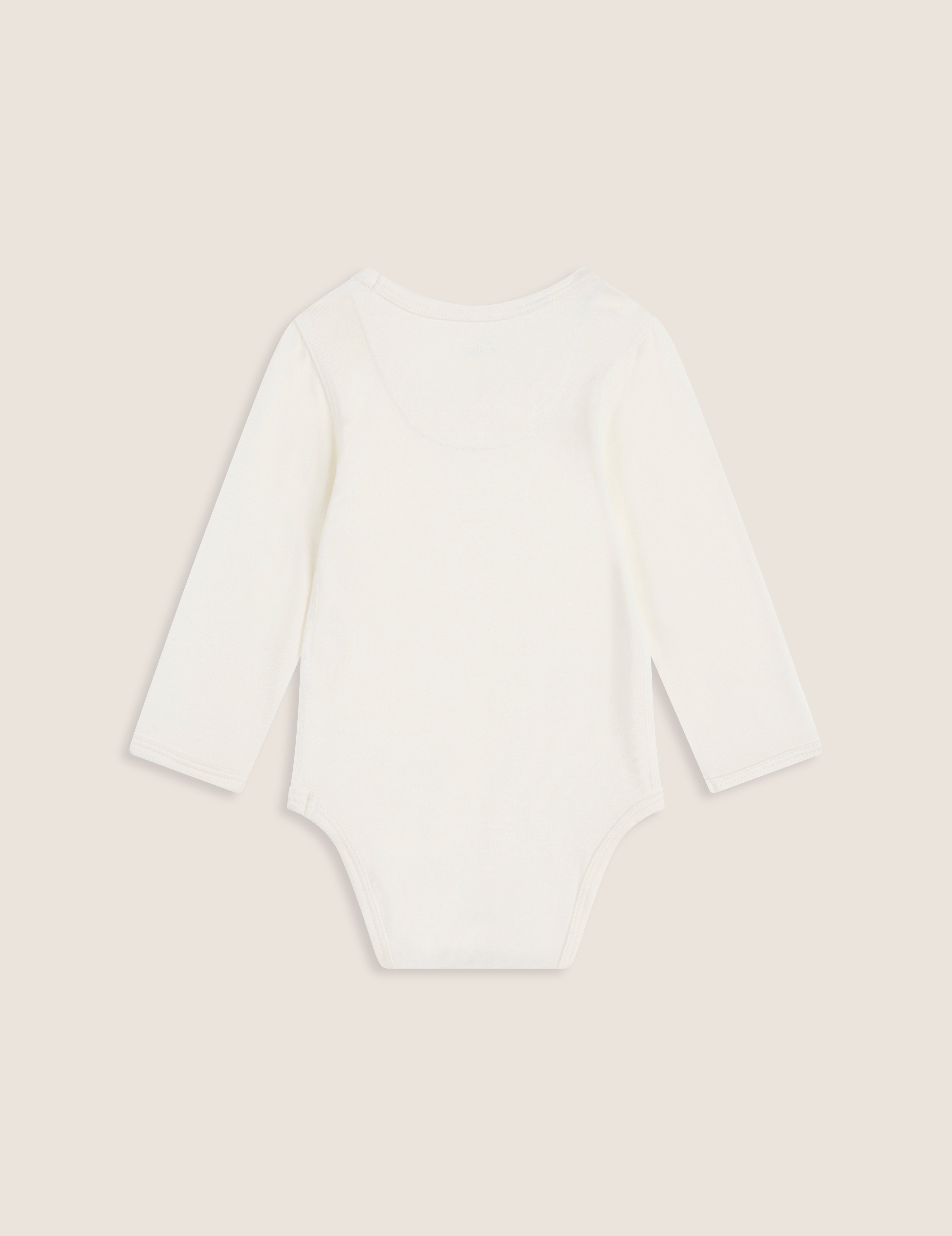 Baby Long Sleeve Bodysuit - Natural White