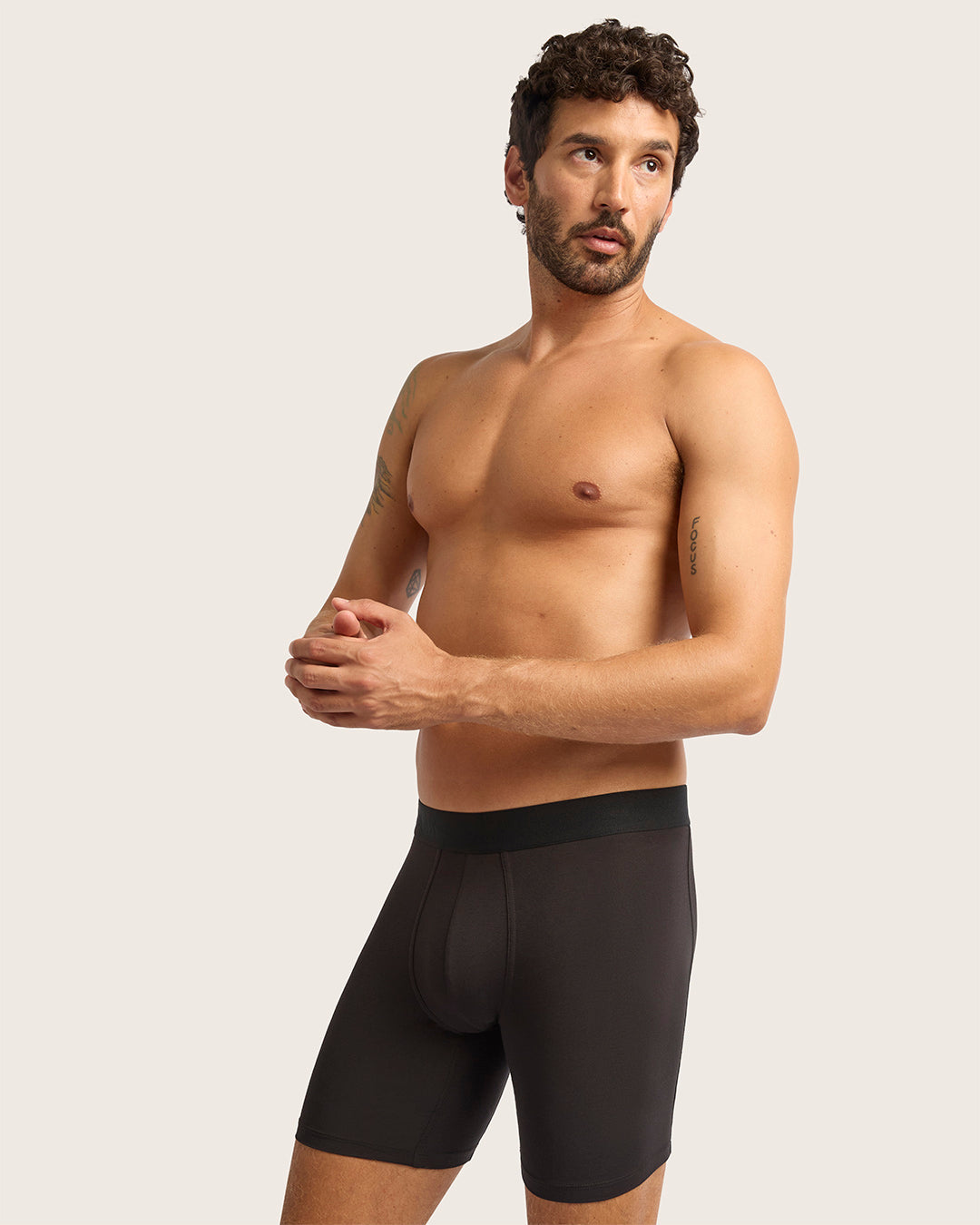 Men's Everyday Mid-Length Boxer Briefs - Black