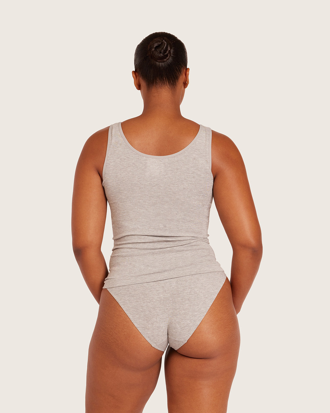 Base Layer Tank Top - Light Grey Marl