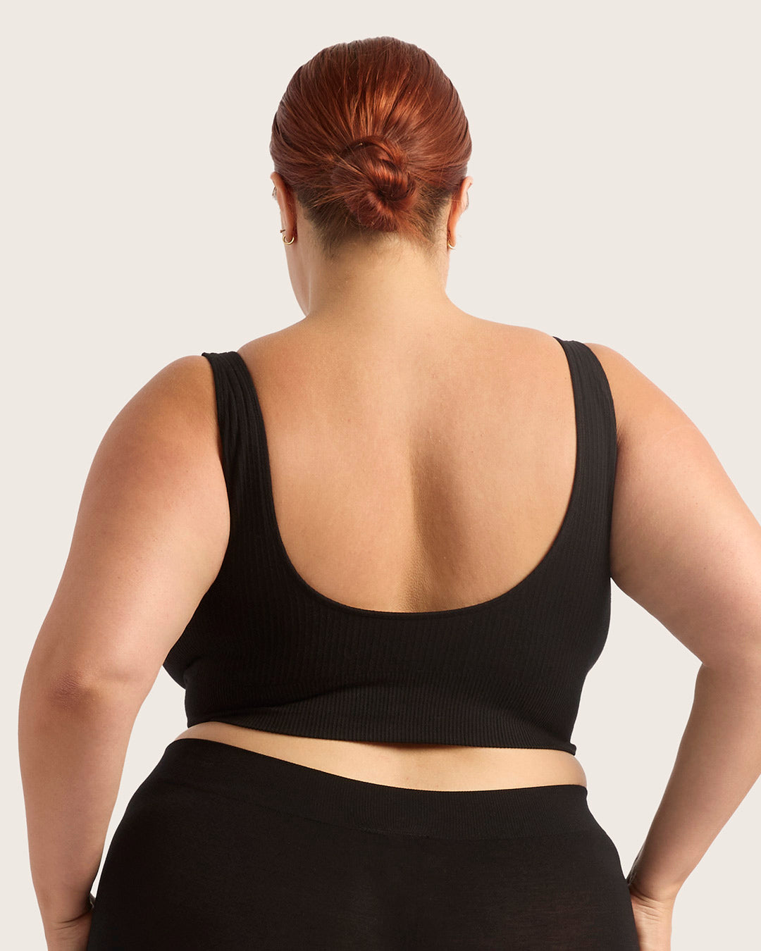 Ribbed Seamfree Crop-Black