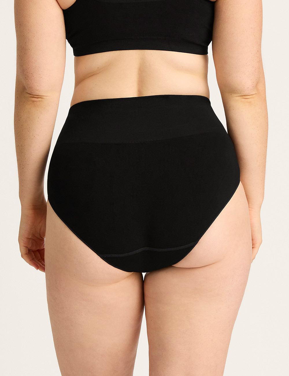 Shaper High Cut Full Briefs - Black
