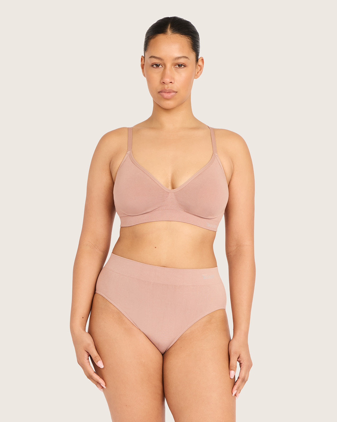 Wireless T-Shirt Bra - Chai