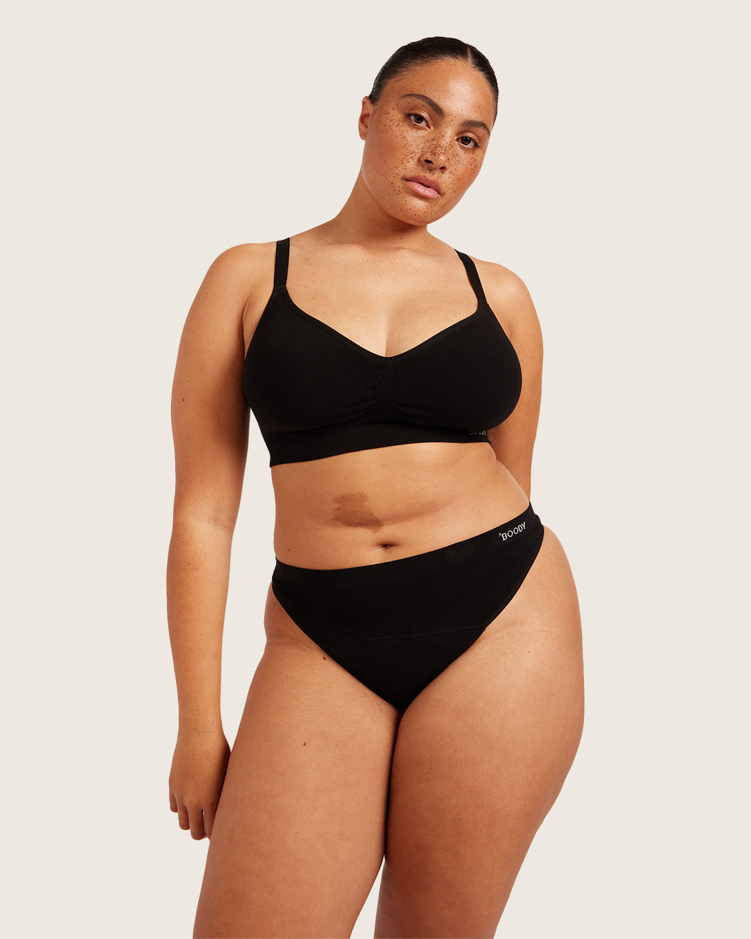 Period & Leak Proof - G-String - Light - Black