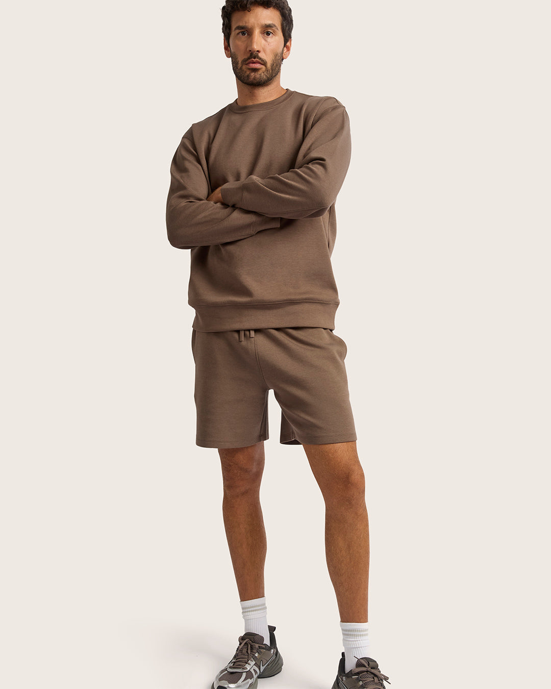 Men's Crew Neck Sweater - Oyster