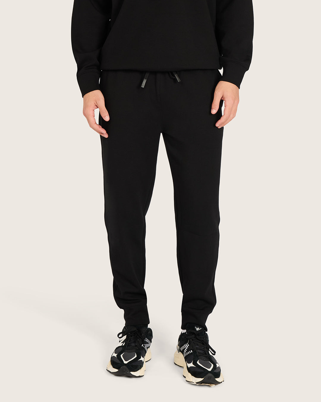 Men's Cuffed Sweat Pants - Black